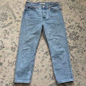 Levi’s Premium Wedgie Straight Cropped Jeans